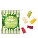 Gummibärchen vegan | 20 g | transparente kompostierbare Folie | 4c Euroskala + weiß